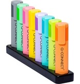 Q-CONNECT Q-CONNECT markeerstift pastel, deskset, 8 verschillende kleuren