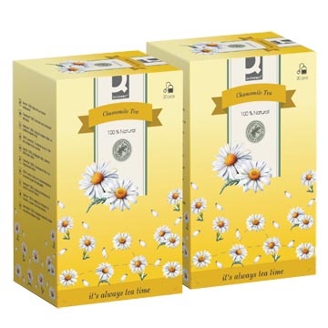 Q-CONNECT ACTIE: 2de verlaagde prijs: thee, kamille, 20 zakjes (ref. KF10251)