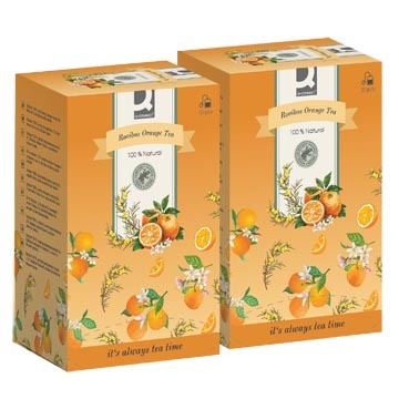 Q-CONNECT ACTIE: 2de aan verlaagde prijs: thee, rooibos orange, 20 zakjes (ref. KF10248)