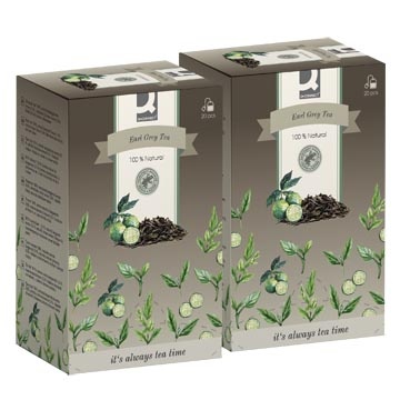 Q-CONNECT ACTIE: 2de aan verlaagde prijs: thee, earl grey, 20 zakjes (ref. KF10244)