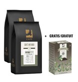 Q-CONNECT ACTIE Q-CONNECT: 2 x koffiebonen Café Intenso, 1 kg + GRATIS 1 x thee, earl grey, 20 zakjes