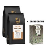Q-CONNECT ACTIE Q-CONNECT: 2 x koffiebonen Café D'Oro, 1 kg + GRATIS 1 x thee, earl grey, 20 zakjes