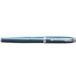 Parker Parker IM Premium vulpen, fijn, in giftbox, blue (blauw/zilver)