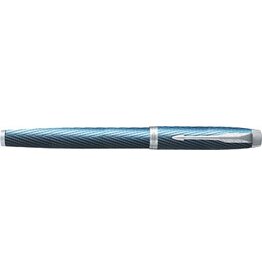 Parker Parker IM Premium vulpen, fijn, in giftbox, blue (blauw/zilver)