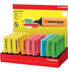 Stabilo STABILO BOSS ORIGINAL markeerstift, display van 45 stuks in 6 geassorteerde kleuren