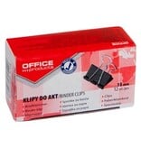 Office Products OFFICE products foldbackclip, zwart, 15 mm, doos van 12 stuks — levering per 12