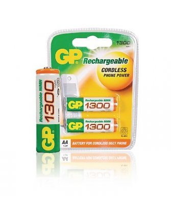 GP Battery GP NiMH rechargable AA (2)