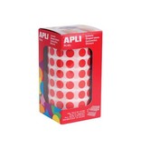 Apli Kids Apli Kids stickers op rol, cirkel diameter 10,5 mm, rood