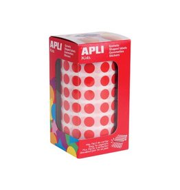 Apli Kids Apli Kids stickers op rol, cirkel diameter 10,5 mm, rood