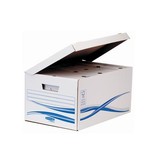 Bankers Box Bankers Box basic, flip top maxi inclusief 6 transfer archiefdozen ft A4 met een rug van 8 cm