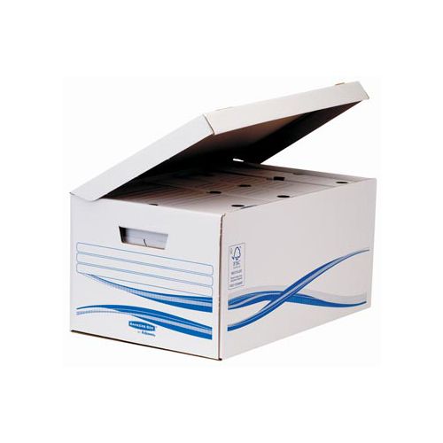 Bankers Box Bankers Box basic, flip top maxi inclusief 6 transfer archiefdozen ft A4 met een rug van 8 cm