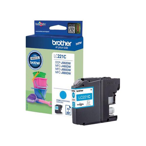 Brother Brother LC-221C ink cyan 260 pages (original)