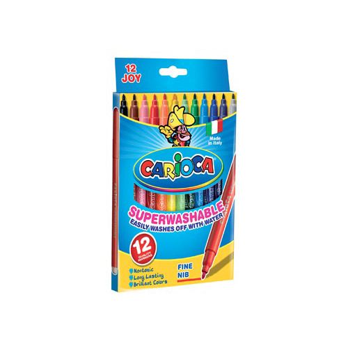Carioca Carioca viltstift Superwashable Joy, 12 stiften in een kartonnen etui
