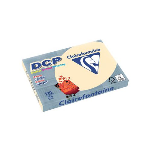 Clairefontaine Clairefontaine DCP presentatiepapier A4, 120 g, ivoor, pak van 250 vel