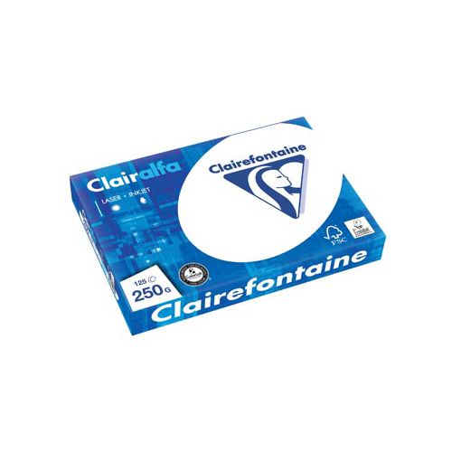 Clairefontaine Clairefontaine Clairalfa presentatiepapier A4, 250 g, pak van 125 vel