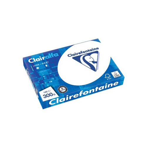 Clairefontaine Clairefontaine Clairalfa presentatiepapier A4, 300 g, pak van 125 vel
