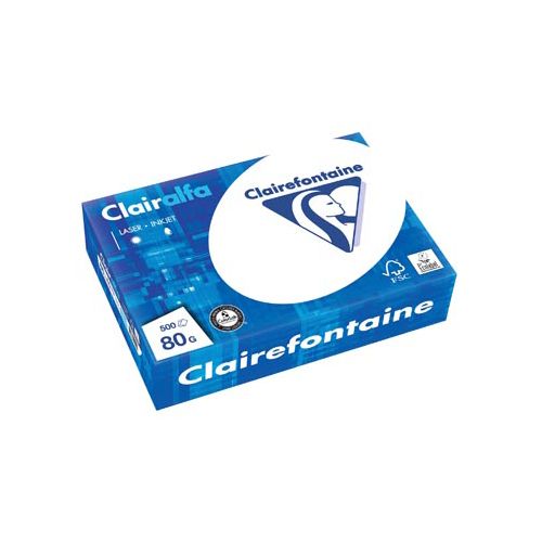 Clairefontaine Clairefontaine Clairalfa printpapier ft A5, 80 g, 500 vel