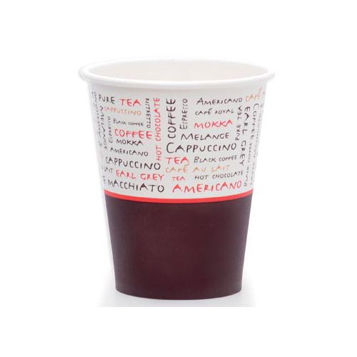 Merkloos Drinkbeker uit karton, 230 ml, diameter 80 mm, pak van 1000 stuks