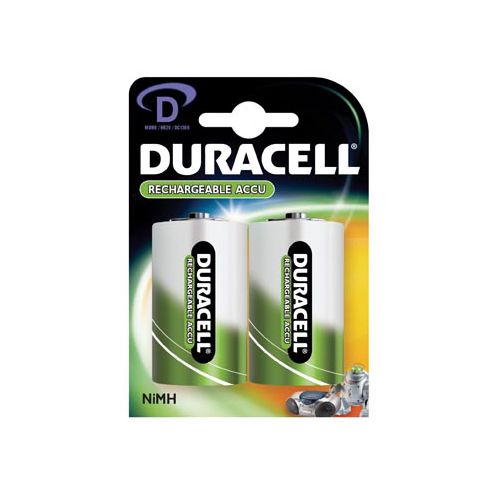 Duracell Duracell oplaadbare batterijen D, blister van 2 stuks