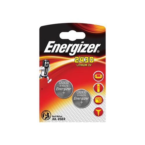 Energizer Energizer knoopcel CR2430, blister van 2 stuks