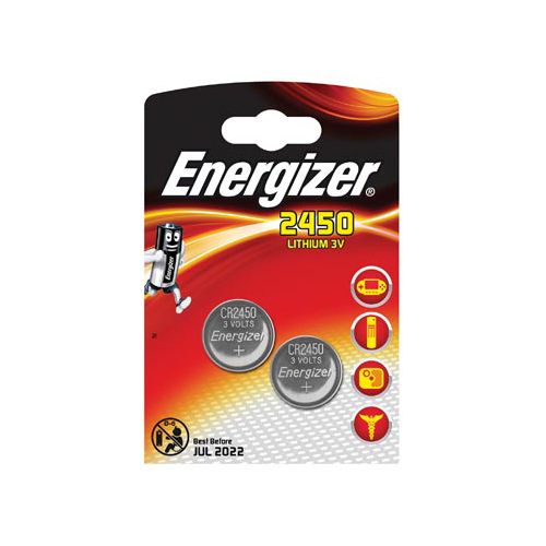 Energizer Energizer knoopcel CR2450, blister van 2 stuks