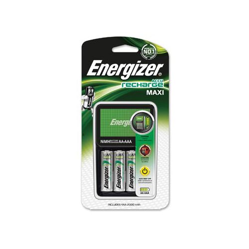 Energizer Energizer batterijlader Maxi Charger, inclusief 4 x AA batterij, op blister