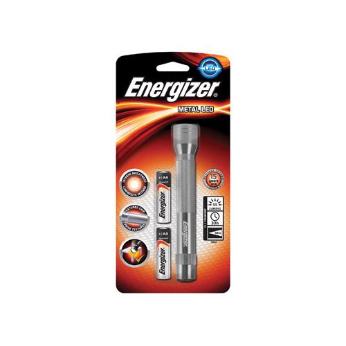 Energizer Energizer zaklamp Metal LED 2AA, inclusief 2 AA batterijen