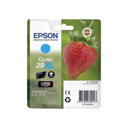 Epson Epson 29XL (C13T29924012) ink cyan 450 pages (original)