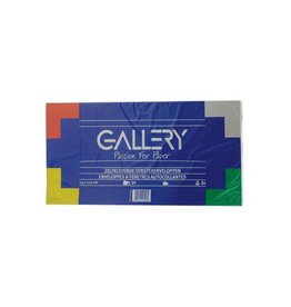 Gallery Gallery enveloppen ft 114 x 229 mm, met venster rechts, stripsluiting, pak van 50 stuks