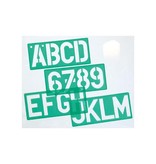Linex Linex lettersjabloon van 50 mm, set van 4 stuks