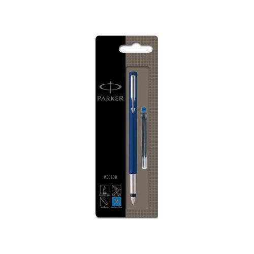 Parker Parker Vector vulpen blauw, op blister