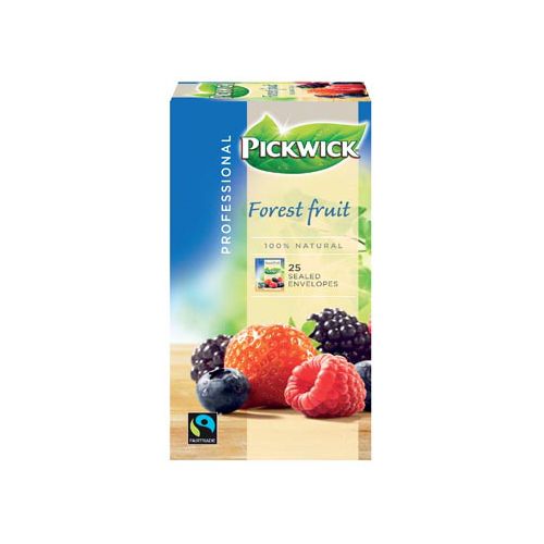 Pickwick Pickwick thee, bosvruchten, fairtrade, pak van 25 zakjes