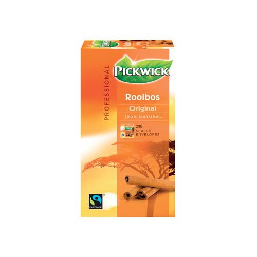 Pickwick Pickwick thee, rooibos, fairtrade, pak van 25 zakjes