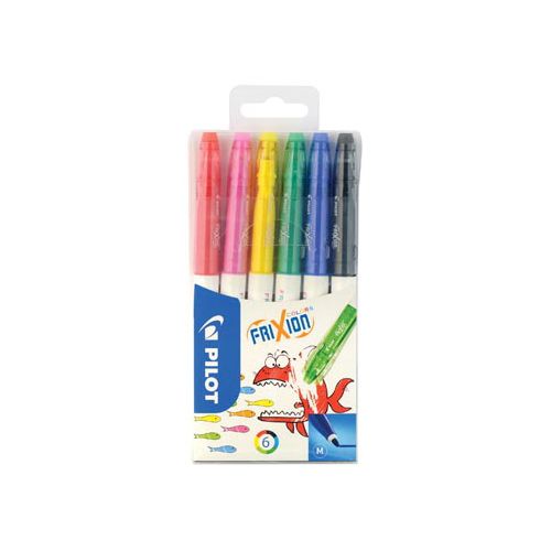 Pilot Pilot viltstift Frixion Colors, etui met 6 stuks