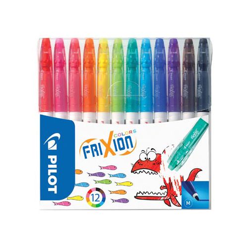 Pilot Pilot viltstift Frixion Colors, etui met 12 stuks