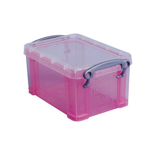 Really Useful Box Really Useful Box 0,7 liter, transparant roze