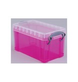 Really Useful Box Really Useful Box opbergdoos 2,1 liter, transparant roze
