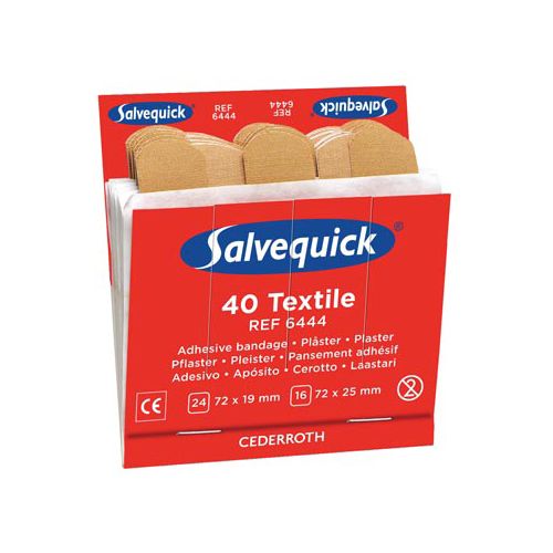 Salvequick Salvequick navulling voor pleisterautomaat, elastische, 6nav