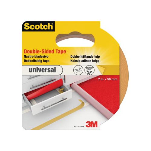 Scotch Scotch dubbelzijdige plakband voor tapijt en vinyl Universal