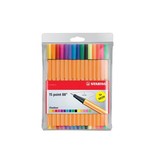 Stabilo STABILO point 88 fineliner, etui van 15 stuks in geassorteerde kleuren