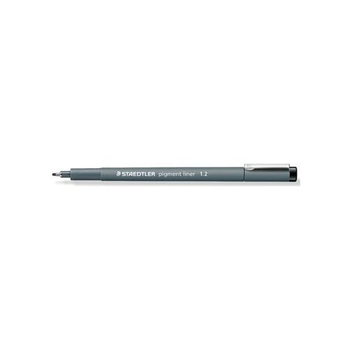 Staedtler Staedtler pigment liner fineliner, ronde punt, schrijfbreedte 1,2 mm zwart