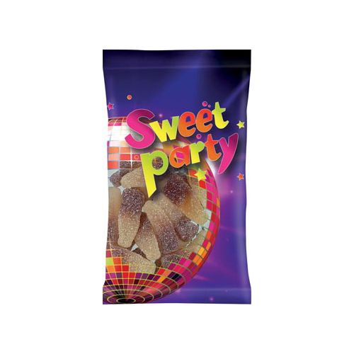 Sweet party Sweet Party zure cola flesjes, zakje van 100 g