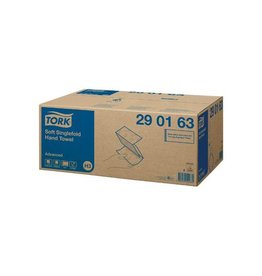 Tork Tork papieren handdoeken Advanced, 2-laags, 250 vellen, systeem H3, wit, pak van 15 stuks