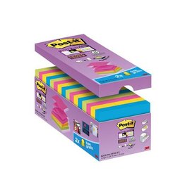 Post-It Super Sticky Post-it Super Sticky Z-notes, 90 vel, ft 76 x 76 mm, doos van 14 + 2 gratis, geassorteerde kleuren