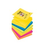 Post-It Super Sticky Post-it Super Sticky Z-notes Carnival, 90 vel, ft 76 x 76 mm, pak van 6 blokken