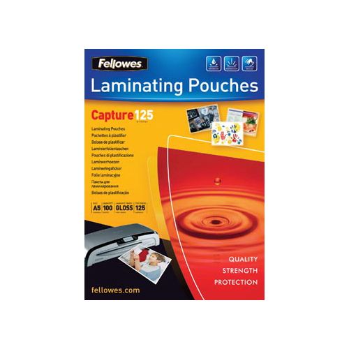 Fellowes lamineerhoes Capture125 ft A5, 250 micron (2 x 125 micron), pak van 100 stuks