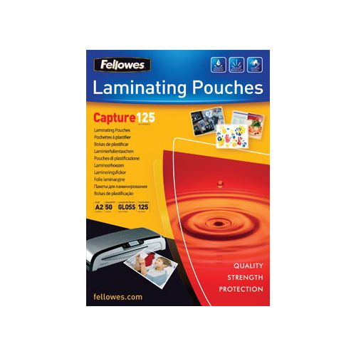Fellowes lamineerhoes Capture125 ft A2, 250 micron (2 x 125 micron), pak van 50 stuks
