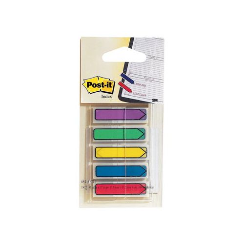 Post-It Index Post-it Index pijltjes, blister met 5 kleuren, 24 blaadjes per kleur