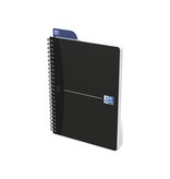 Oxford Oxford Office Essentials spiraalschrift, 180 bladzijden, ft A5, gelijnd, zwart