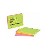 Post-it Post-it Super Sticky Meeting notes, 45 vel, ft 152 x 203 mm, geassorteerde kleuren, pak van 4 blokken